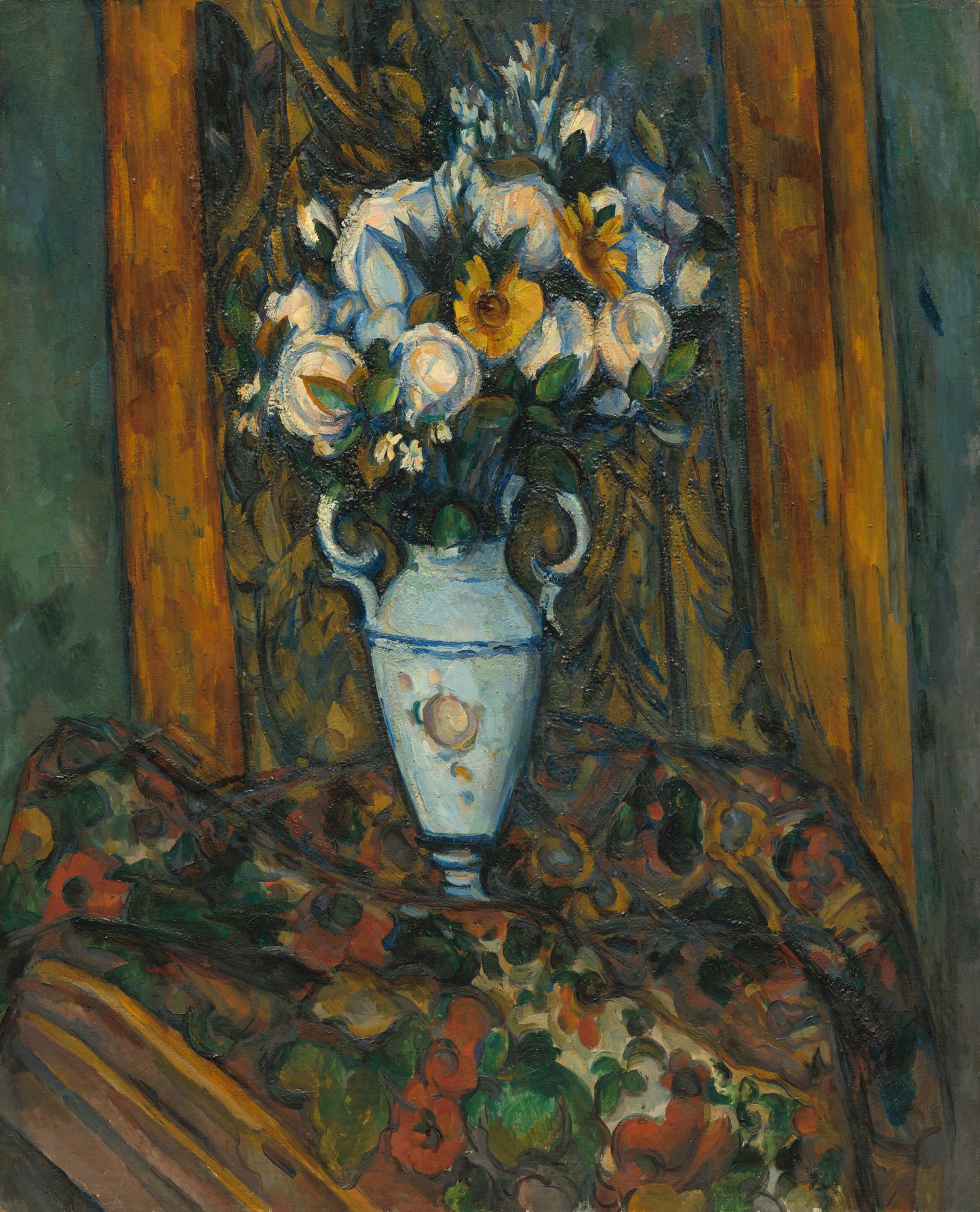 🥀 Vase of Flowers, 1900/1903 - Paul Cézanne - Art print